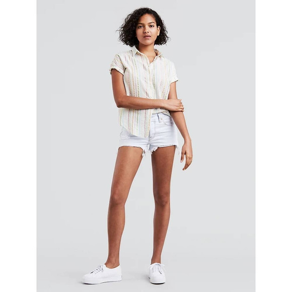 Levi's Pants - Levi's 501 Frayed Hem Button Fly Shorts